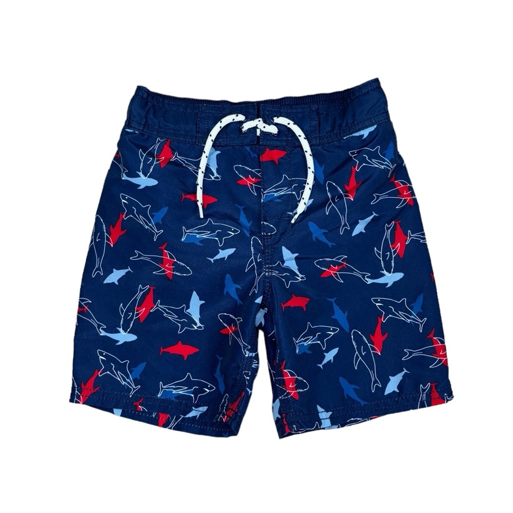 Like New Oshkosh B’Gosh Swim Trunks Sharks 4T